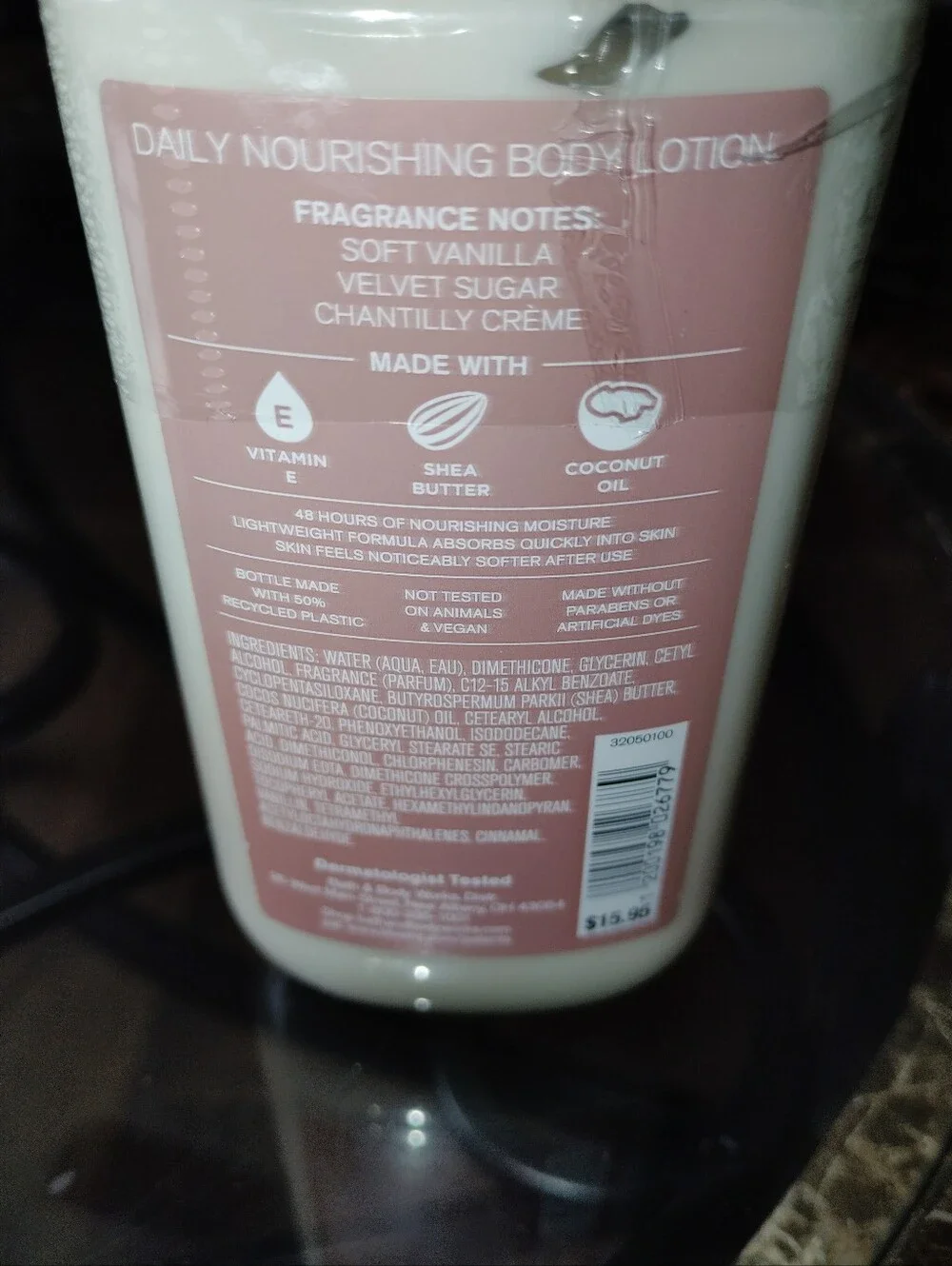 Bath & Body Works Wrapped in Vanilla Lotion - White & Brown Label Sealed